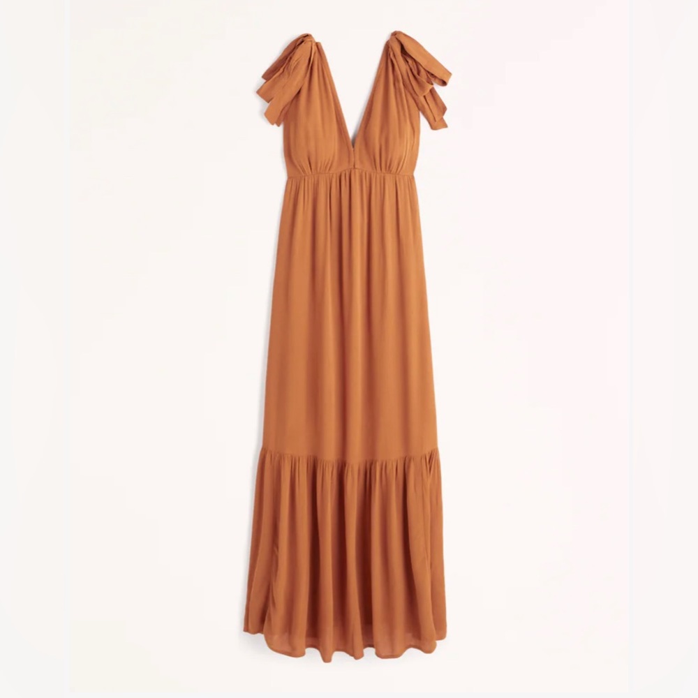 ✨Abercrombie Tie-Strap Babydoll Midaxi (Midi/Maxi) Dress